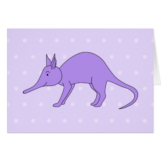 Purple Aardvark Cards (Front Horizontal)
