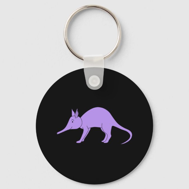 Purple Aardvark Keychain (Front)