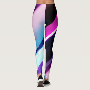 Purple Abstract All-Over-Print Leggings