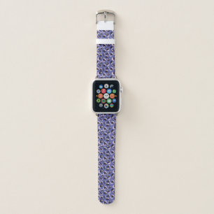 Purple Abstract Animal Print Apple Watch Band