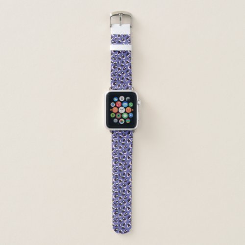 Purple Abstract Animal Print Apple Watch Band
