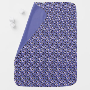 Purple Abstract Animal Print Baby Blanket