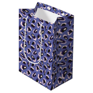 Purple Abstract Animal Print Medium Gift Bag