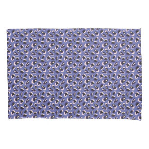 Purple Abstract Animal Print Pillow Case