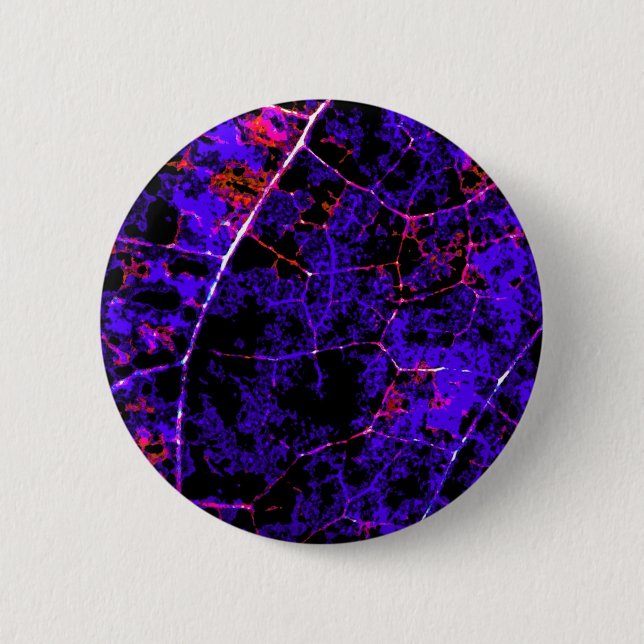 Purple Abstract Art Button (Front)