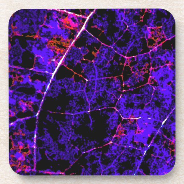 Purple Abstract Art Coasters (Front)