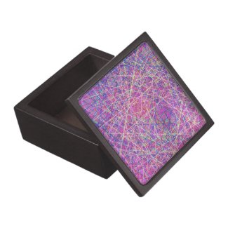 purple abstract art gift box