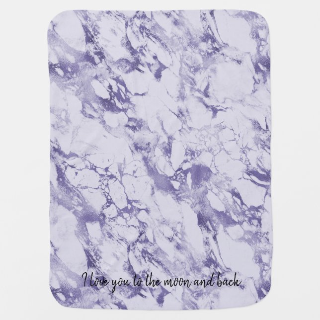 Purple Abstract  Baby Blanket (Front)