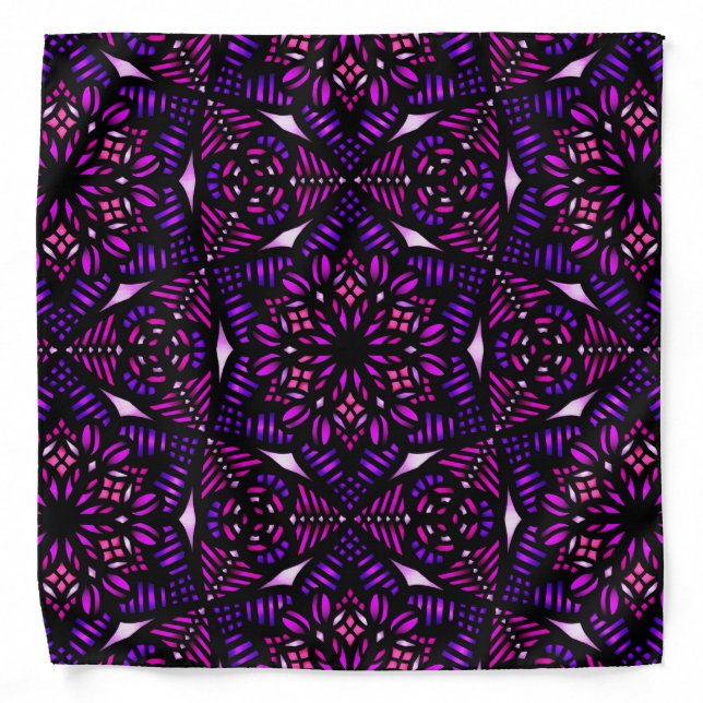 Purple Abstract Bandana (Front)
