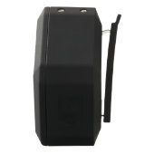 Purple Abstract Boombot REX Black Bluetooth Speaker (Left Side)