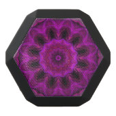 Purple Abstract Boombot REX Black Bluetooth Speaker (Front)