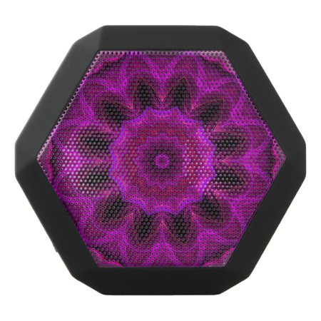 Purple Abstract Boombot Rex Black Bluetooth Speaker