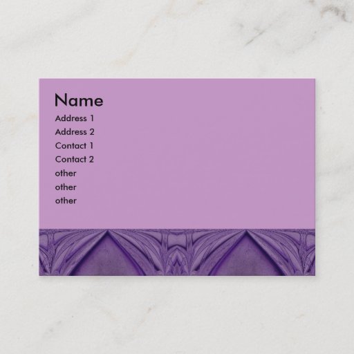 Customizable purple abstract business cards