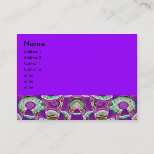 Customizable purple abstract business card templates