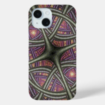 Purple Abstract Celtic Knotwork Pattern