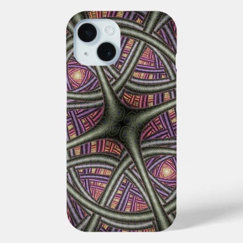 Purple Abstract Celtic Knotwork Pattern