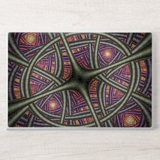 Purple Abstract Celtic Knotwork Pattern HP Laptop Skin
