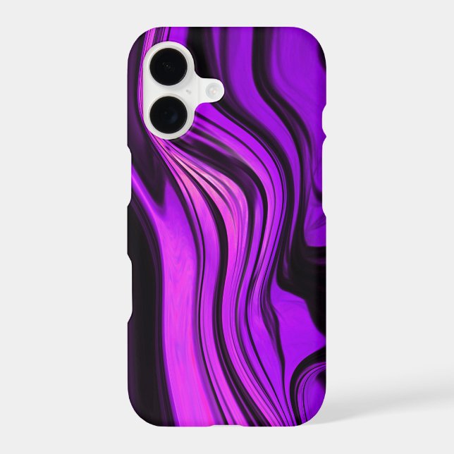 Purple Abstract Design Iphone Case (Back)
