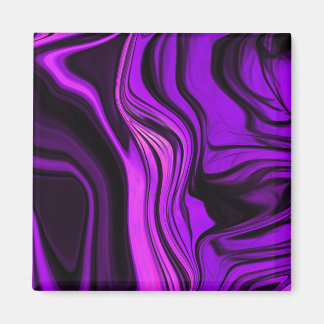 Purple Abstract Design Magnet