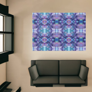 Purple Abstract Design Rug