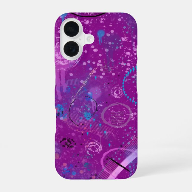 Purple Abstract Dreamscape  iPhone Case (Back)