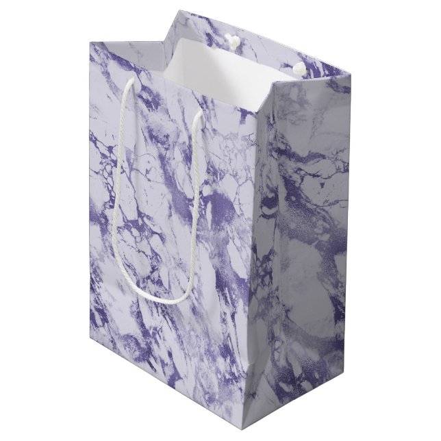 Purple Abstract Fantasy Medium Gift Bag (Front Angled)