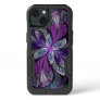 Purple Abstract Floral Stained Glass La Chanteuse iPhone 13 Case