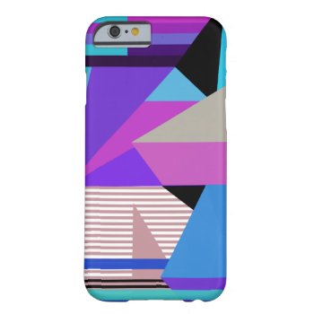 Purple Abstract Geometric Design Iphone 6 Case- Barely There Iphone 6 Case by OrganicSaturation at Zazzle