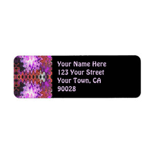 purple abstract label