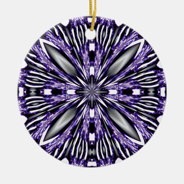 Purple Abstract Ornament (Front)