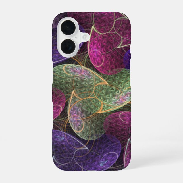 Purple Abstract Pattern Infinite Wish Iphone Case (Back)