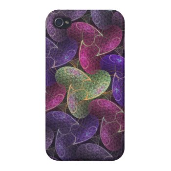 Purple Abstract Pattern Iphone 4/4s Case by skellorg at Zazzle
