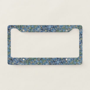 Purple Abstract Pattern License Plate Frame