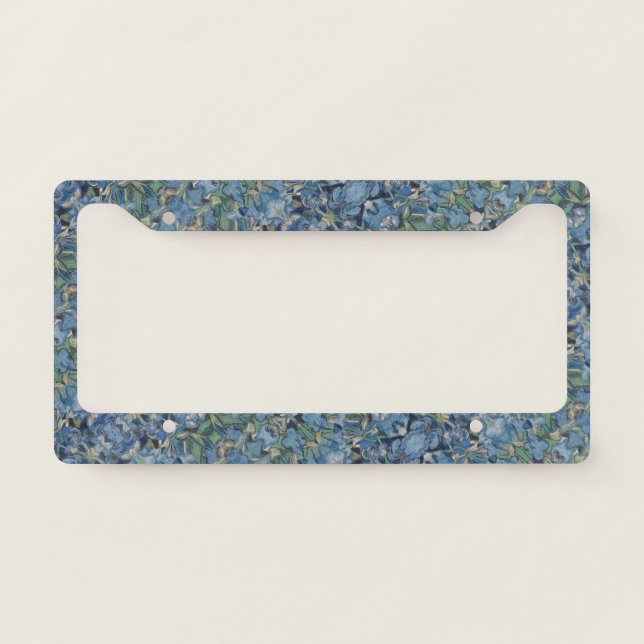 Purple Abstract Pattern License Plate Frame (Front)