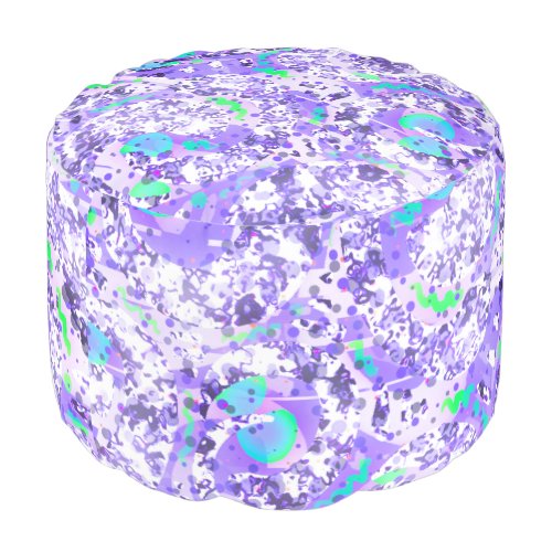Purple abstract pouring glitch dots wiggle lines  pouf