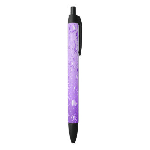 Purple Abstract Rain Drops Pen