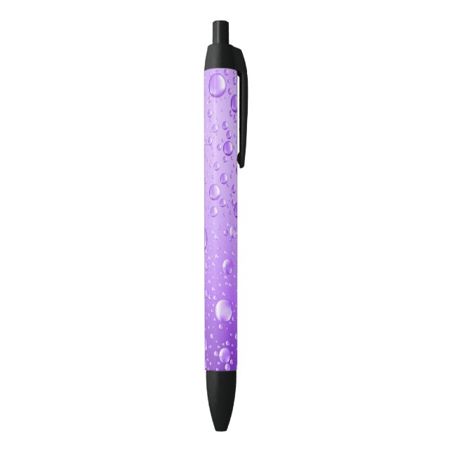 Purple Abstract Rain Drops Pen (Bottom (Vertical))