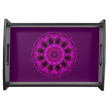 Purple Abstract Serving Tray by usadesignstore at Zazzle