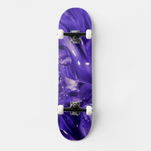 Purple Abstract Skater Board