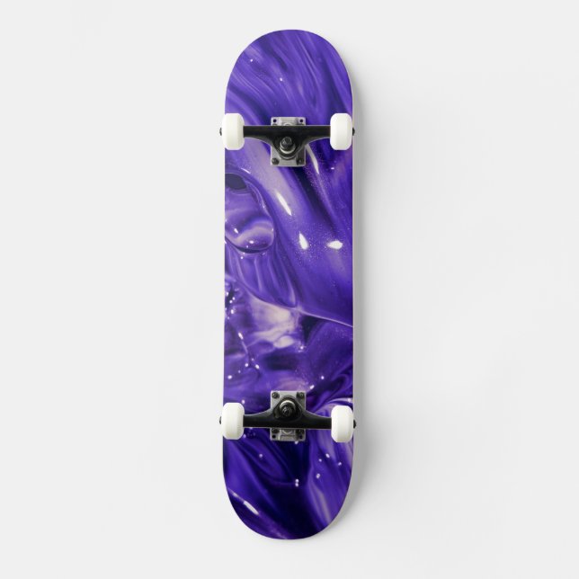 Purple Abstract Skater Board (Front)