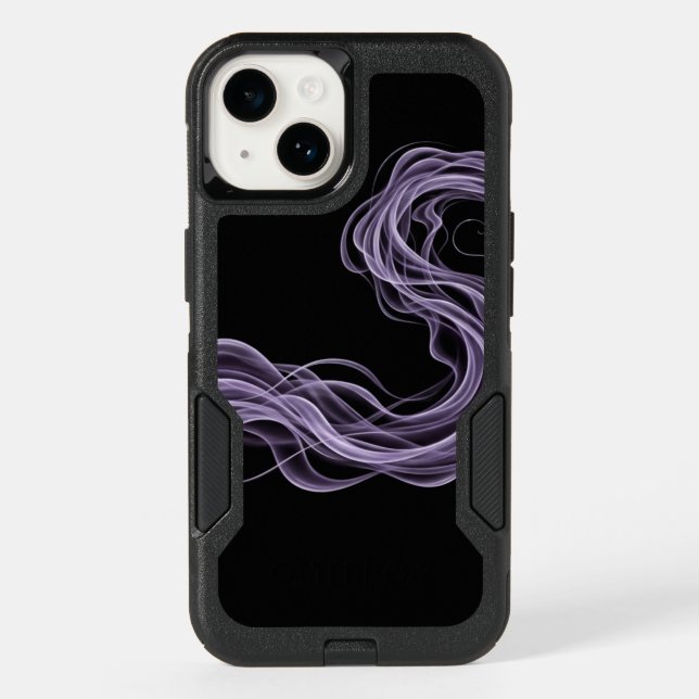 Purple Abstract Smoke - Ethereal Wall Art Otterbox iPhone Case (Back)
