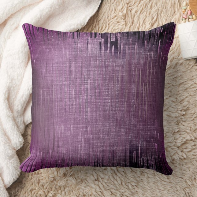 Purple abstract texture throw pillow (Blanket)