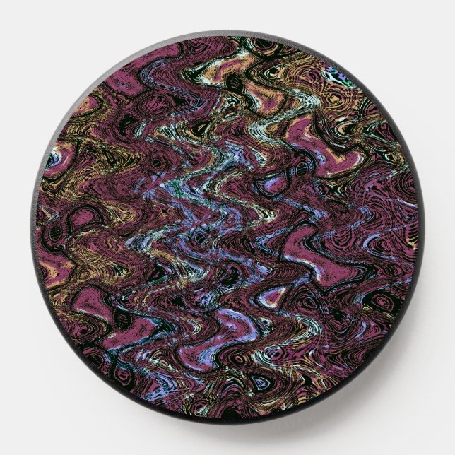 Purple Abstract wavy  PopSocket (Popsocket)
