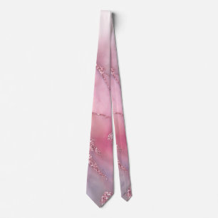 Purple abstract with glitter  neck tie