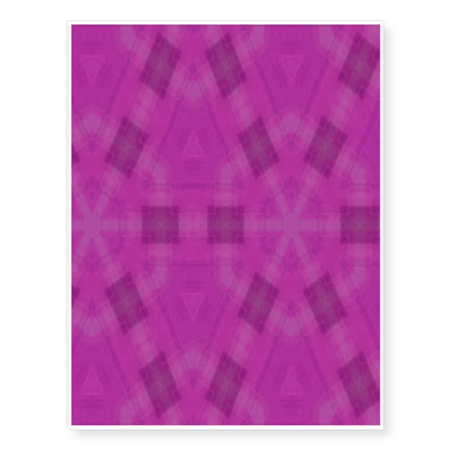 Purple abstract wood Pattern Temporary Tattoos (Front)