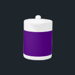 Purple Accent Color Decor Background Customizable Teapot<br><div class="desc">This custom product is available in a solid purple accent color decor for yourself or as a gift sure to make an impression in all occasions. Click on the "Customize it!" button or link you find on this product page to reveal a set of user friendly designing tools to customize...</div>