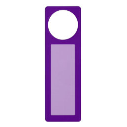 Purple Accent Color Decor Customizable Door Hanger