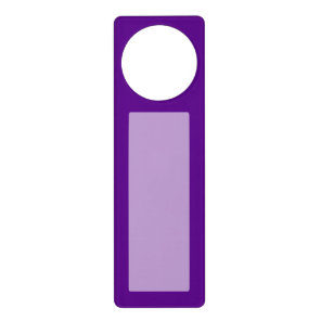 Purple Accent Color Decor Customizable Door Hanger