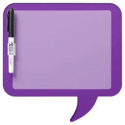 Purple Accent Color Decor Customizable Dry-Erase Board