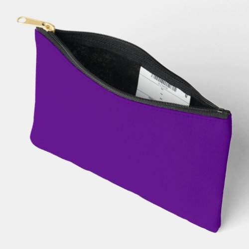 Purple Accent Colour Background Customizable Accessory Pouch